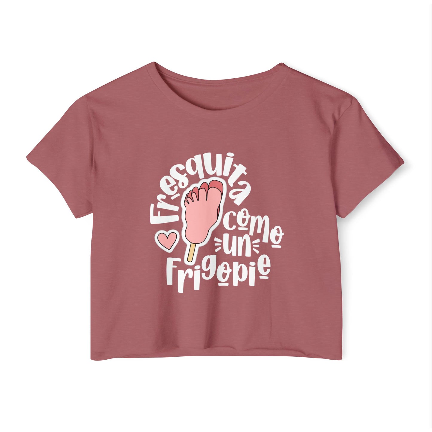 Fresquita como un frigopie - crop top