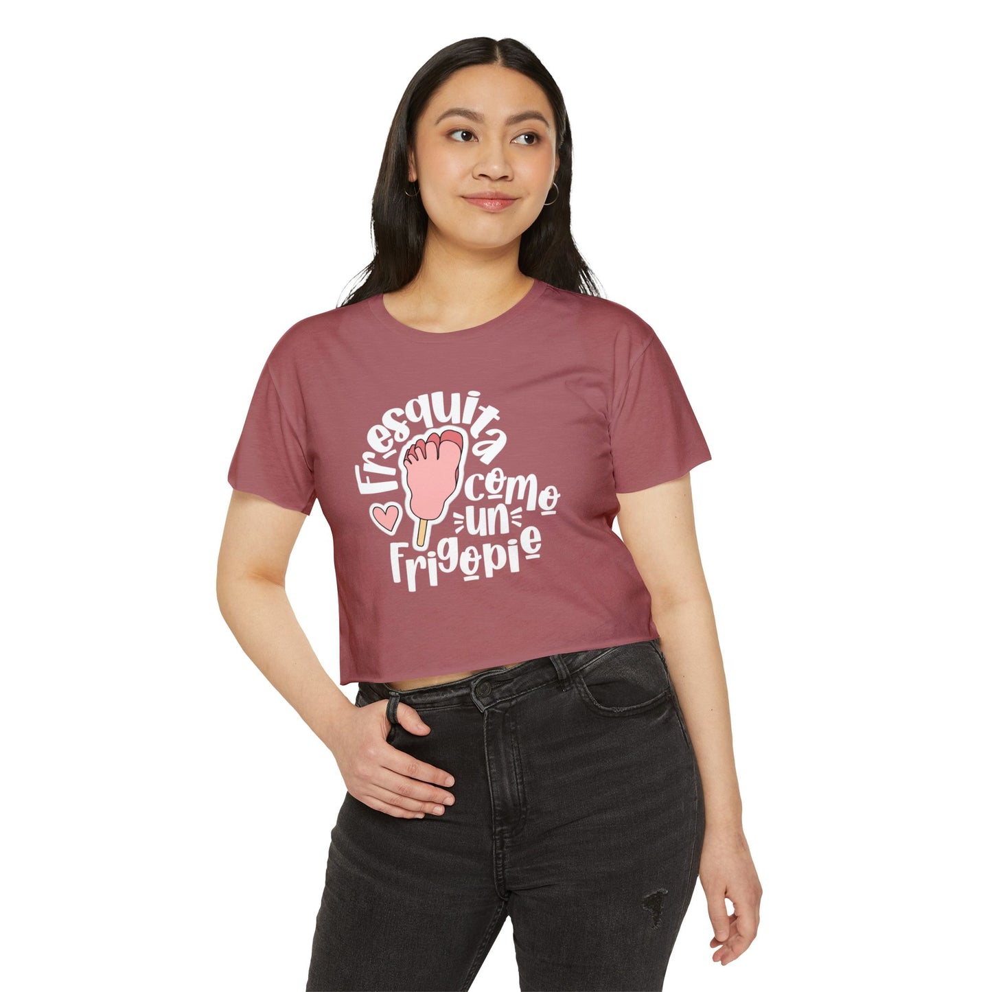 Fresquita como un frigopie - crop top