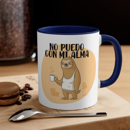 No Puedo con mi Alma - Taza para cafe, te o chocolate / Accent Coffee Mug, 11oz