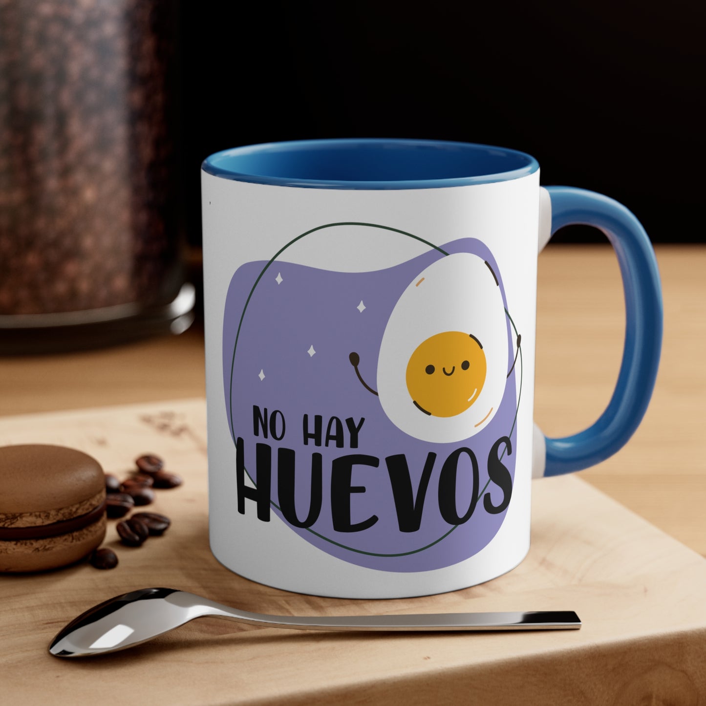 No hay Huevos - Taza para te, cafe o chocolate / Accent Coffee Mug, 11oz
