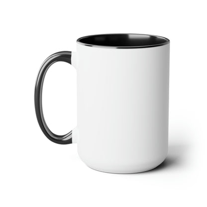 Churros - Taza para café, té o chocolate / Tazas de café bicolor, 15 oz