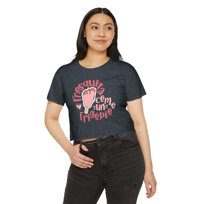 Fresquita como un frigopie - crop top