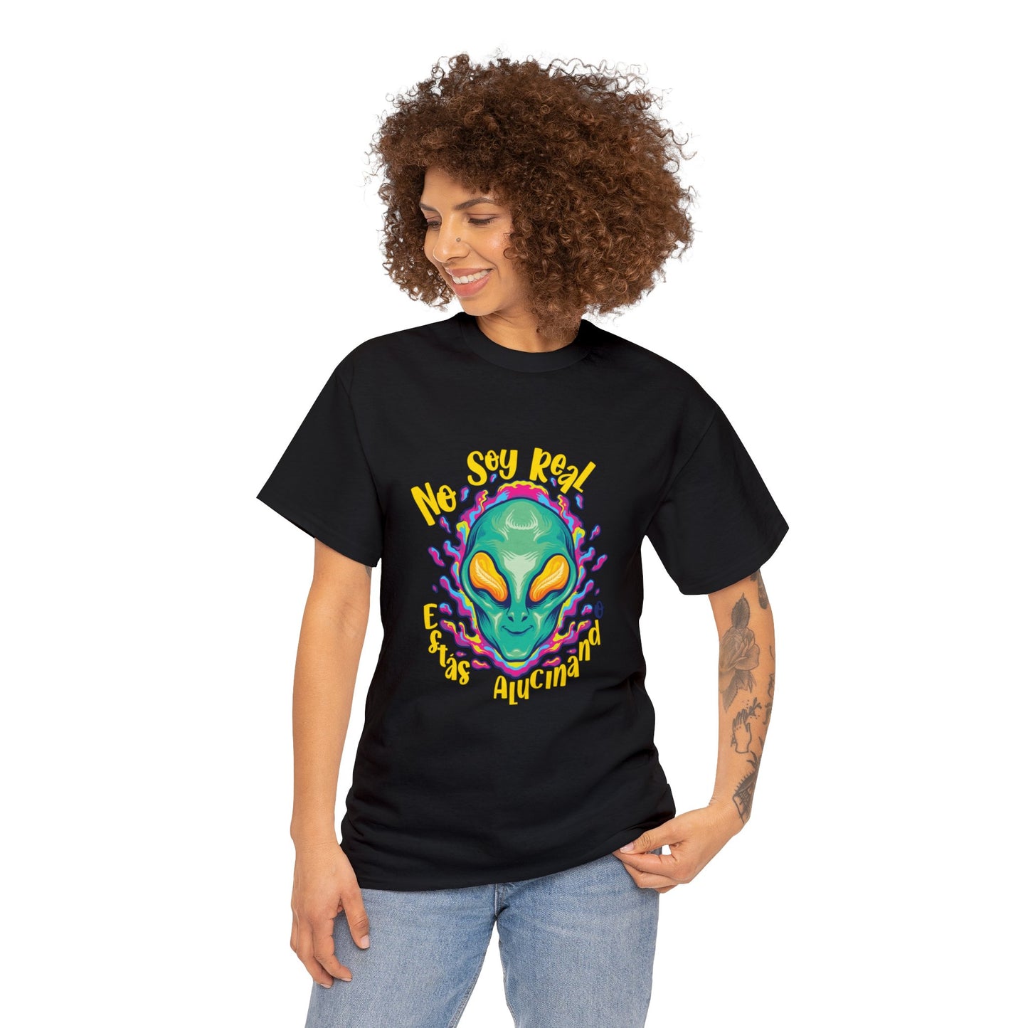 No Soy Real - Camiseta de algodon - Unisex Heavy Cotton Tee