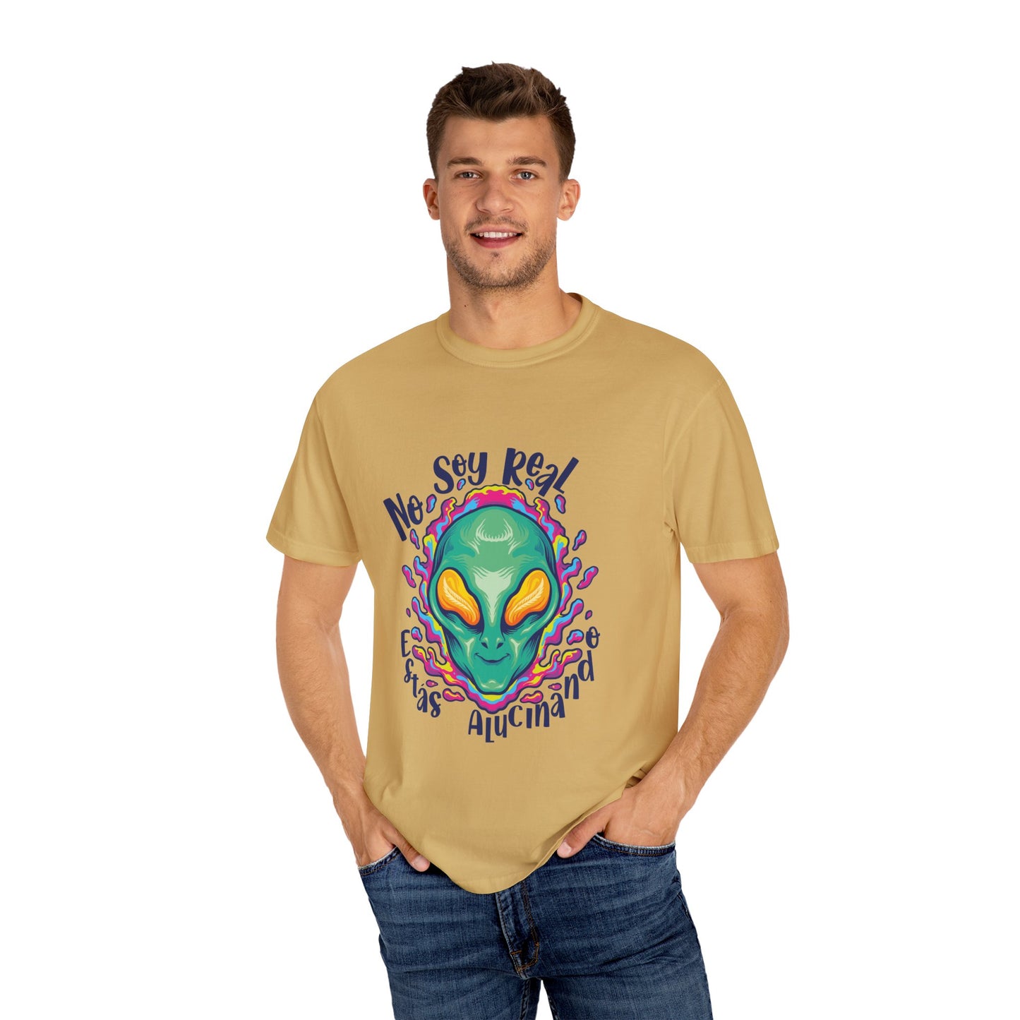 No Soy Real - Camiseta de algodon - Camiseta unisex de algodón pesado