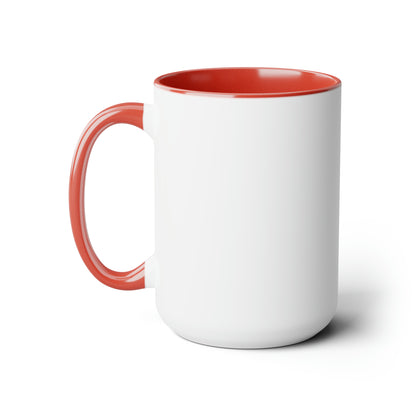 Churros - Taza para café, té o chocolate / Tazas de café bicolor, 15 oz