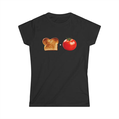 Pan con Tomate - Camiseta suave para mujer