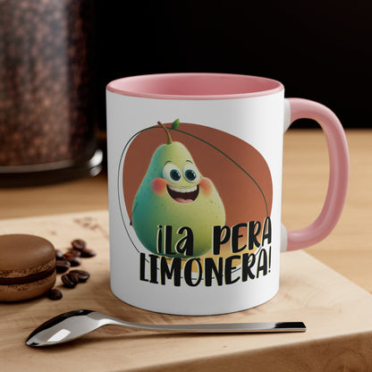 Eres La Pera Limonera - Taza de Café / Te / Taza de Café Acento, 11oz