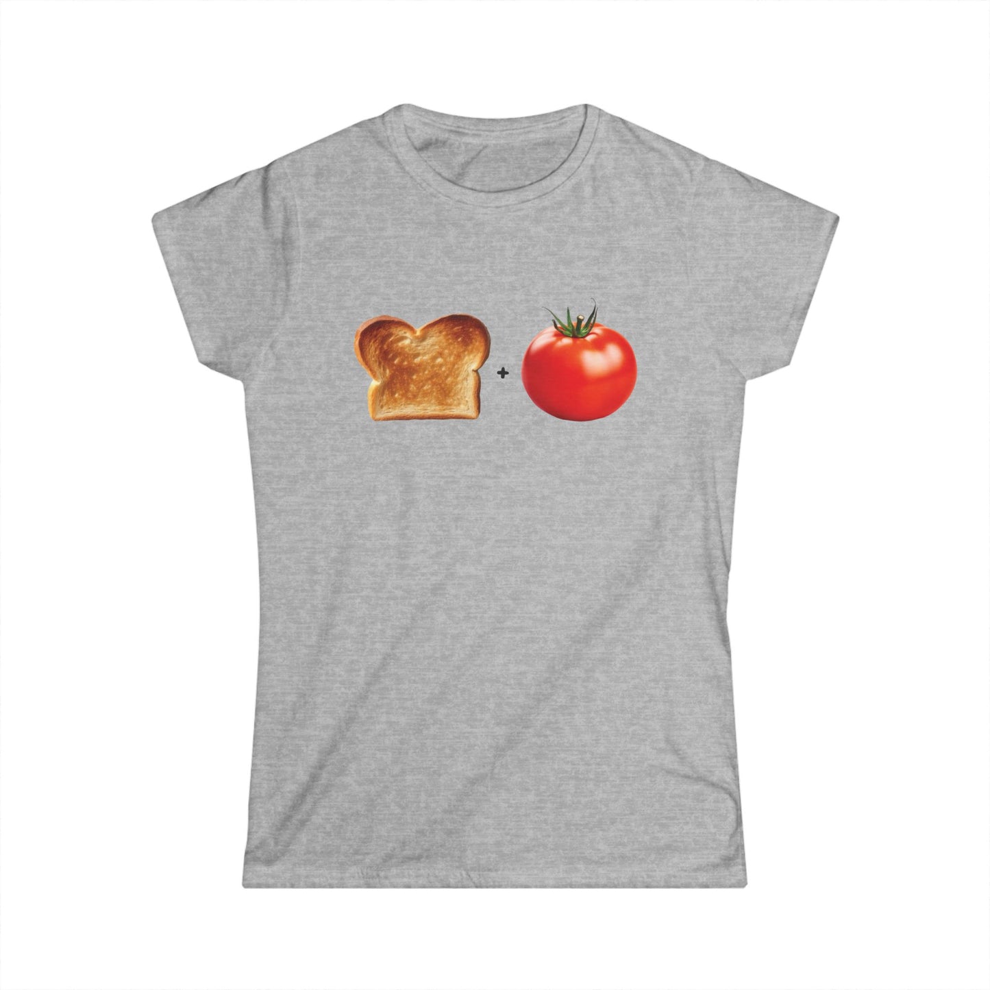Pan con Tomate - Camiseta suave para mujer