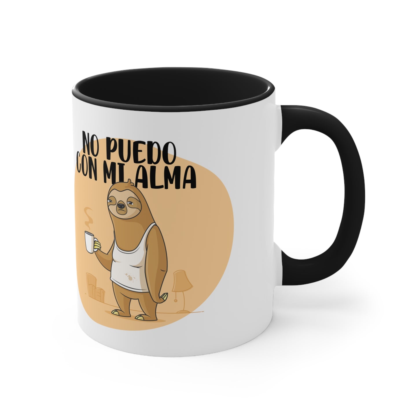 No Puedo con mi Alma - Taza para cafe, te o chocolate / Accent Coffee Mug, 11oz