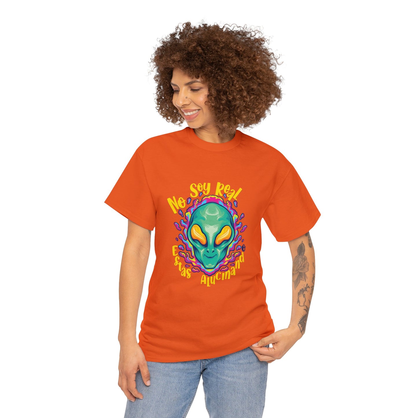 No Soy Real - Camiseta de algodon - Unisex Heavy Cotton Tee