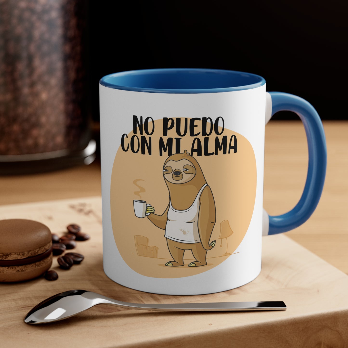 No Puedo con mi Alma - Taza para cafe, te o chocolate / Accent Coffee Mug, 11oz