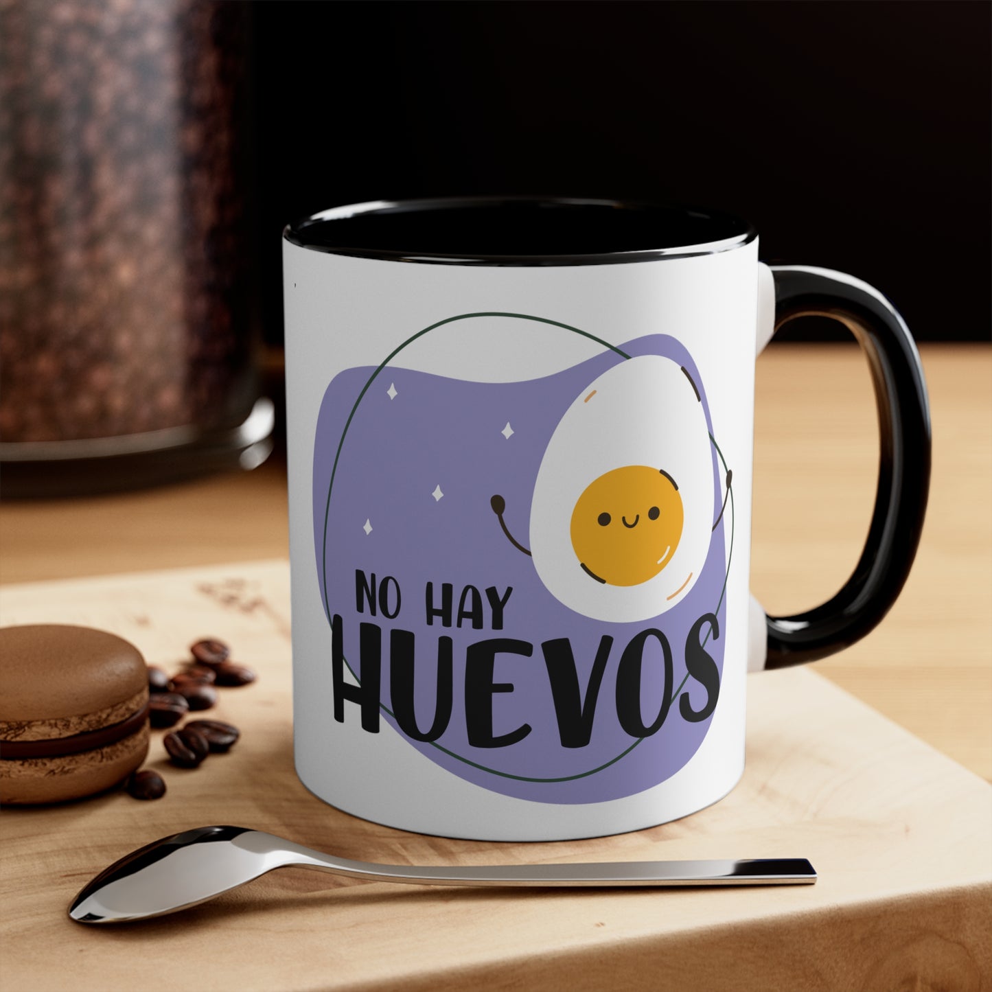 No hay Huevos - Taza para te, cafe o chocolate / Accent Coffee Mug, 11oz