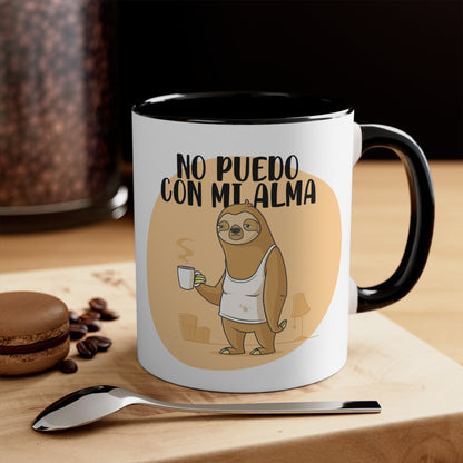 No Puedo con mi Alma - Taza para cafe, te o chocolate / Accent Coffee Mug, 11oz
