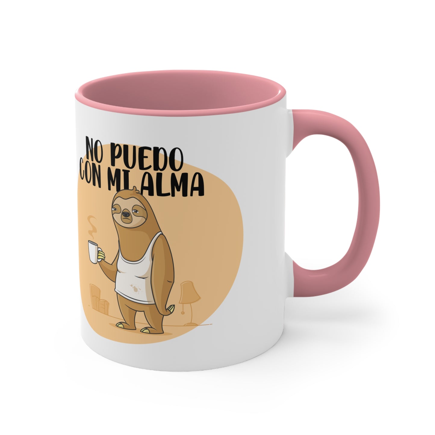No Puedo con mi Alma - Taza para cafe, te o chocolate / Accent Coffee Mug, 11oz