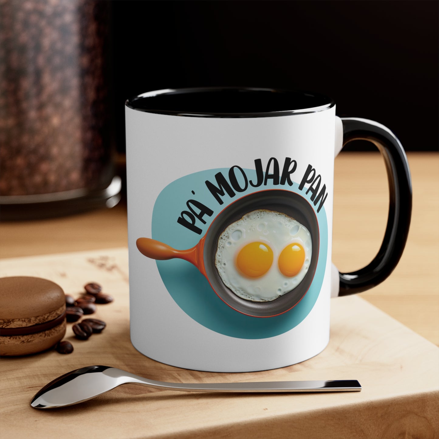 Pa' Mojar Pan - Taza para cafe, te o chocolate / Accent Coffee Mug, 11oz