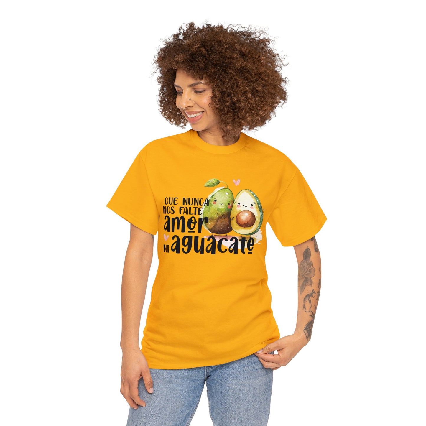 Que no nos falte amor ni Aguacate - Camiseta Unisex de algodón / Cotton Tee