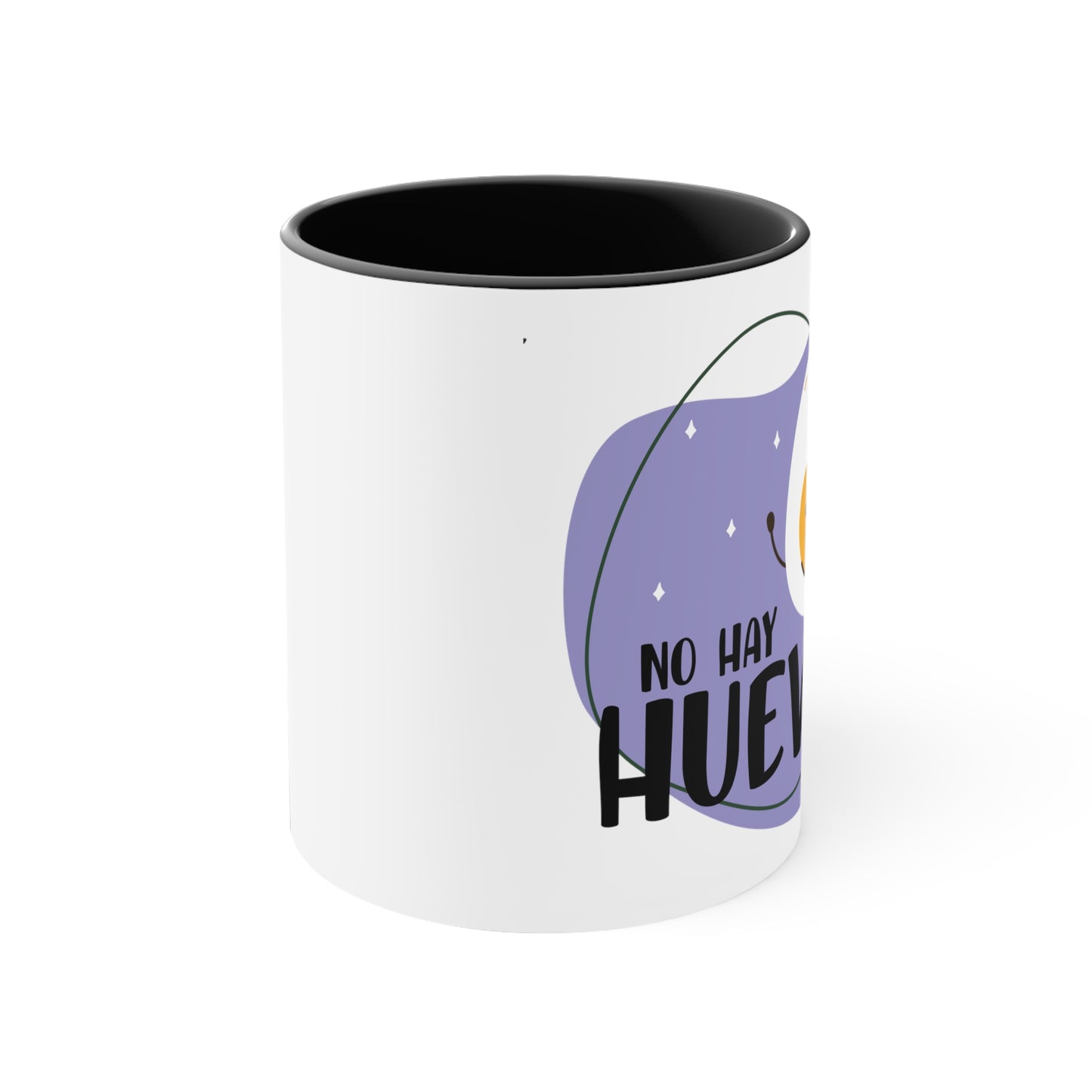 No hay Huevos - Taza para te, cafe o chocolate / Accent Coffee Mug, 11oz