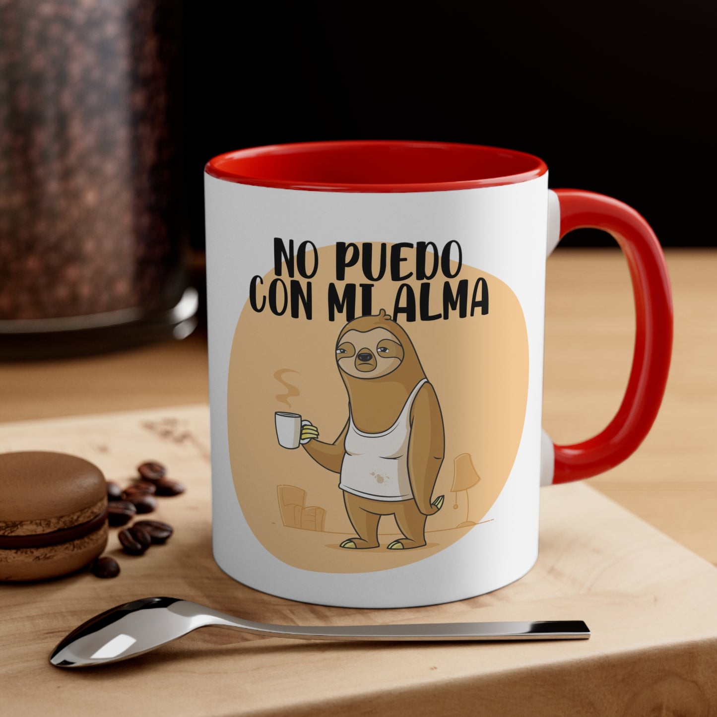 No Puedo con mi Alma - Taza para cafe, te o chocolate / Accent Coffee Mug, 11oz