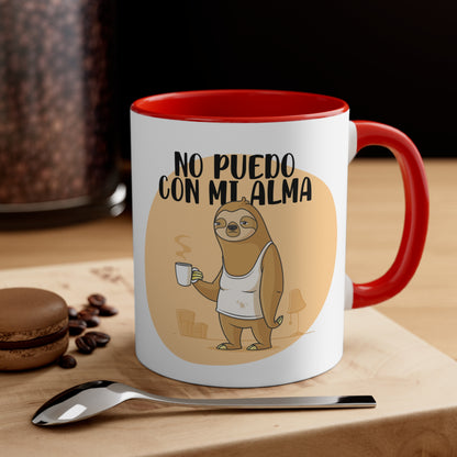 No Puedo con mi Alma - Taza para cafe, te o chocolate / Accent Coffee Mug, 11oz