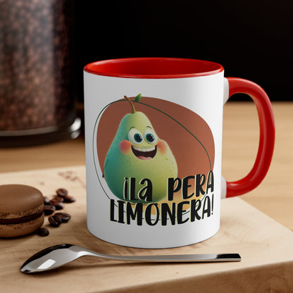 Eres La Pera Limonera - Taza de Café / Te / Taza de Café Acento, 11oz