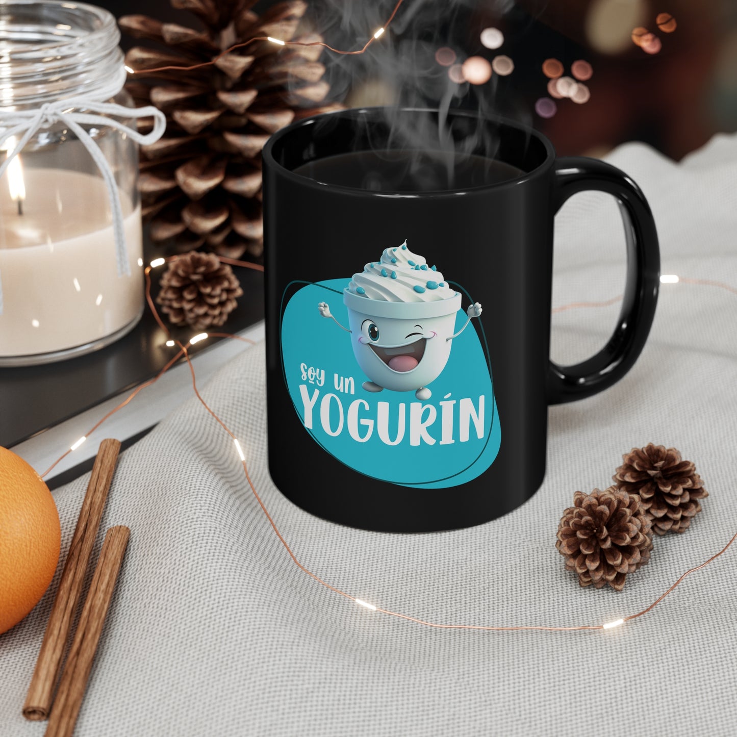 Soy un Yogurin - Taza super chula para cafe, te o chocolate / 11oz Black Mug