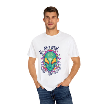 No Soy Real - Camiseta de algodon - Camiseta unisex de algodón pesado