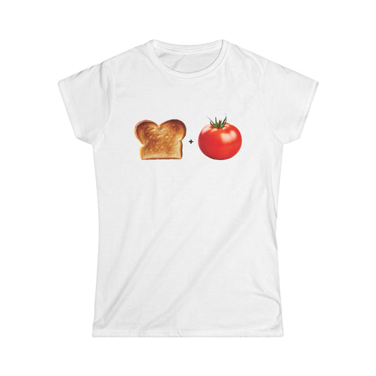 Pan con Tomate - Camiseta suave para mujer